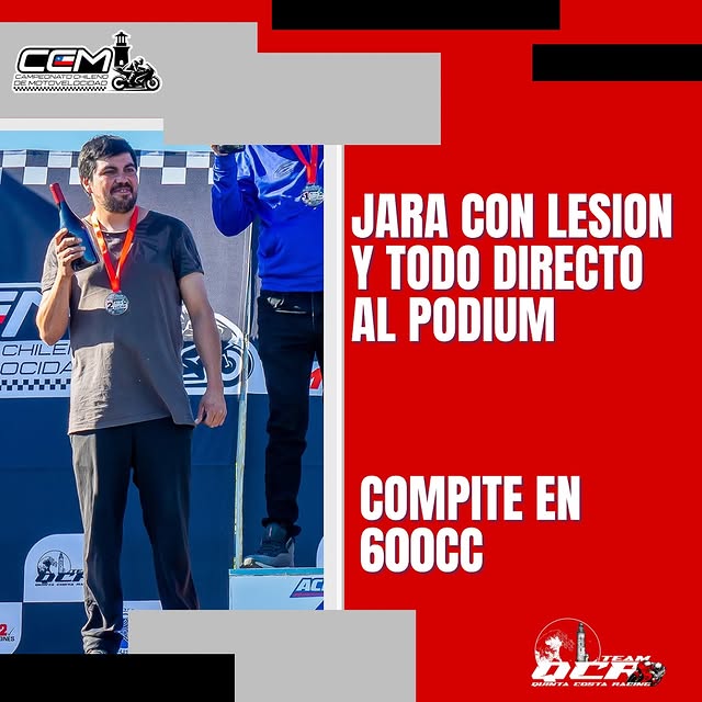 Jara en el podio